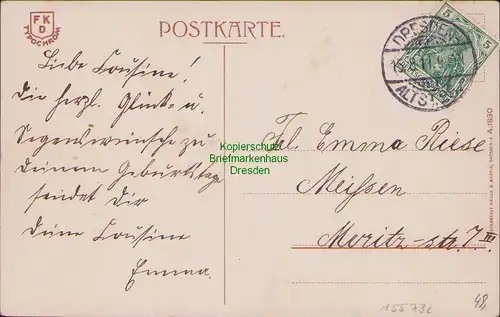 155732 AK Dresden Löbtau 1911 Bünauplatz Oststrasse