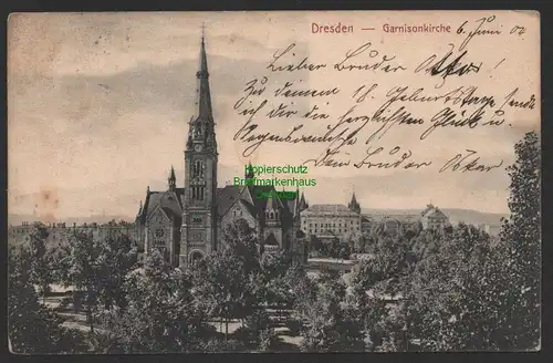 154294 AK Dresden 1904 Garnisonskirche
