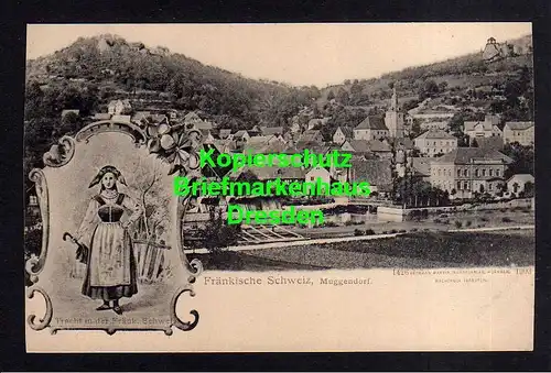 119109 AK Muggendorf Fränkische Schweiz 1903 Frau in Tracht