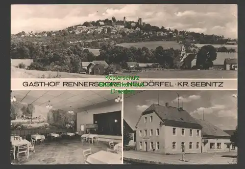 141096 AK Gasthof Rennersdorf Neudörfel Kr. Sebnitz 1974