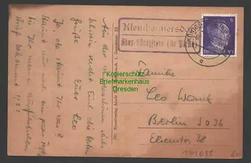 141095 AK Liethenmühle Kleinhennersdorf Gohrisch Sächsische Schweiz 1942