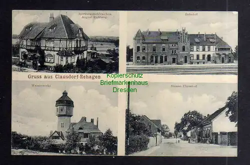 127470 AK Rehagen Klausdorf 1912 Militärbahn Bahnhof Restaurantschlösschen