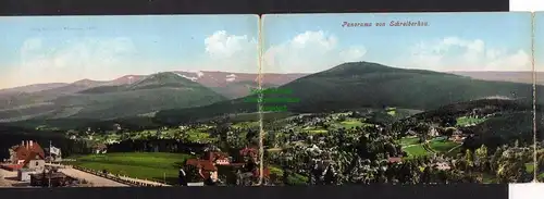 127516 3teilige Klapp Panorama AK Schreiberhau 1908