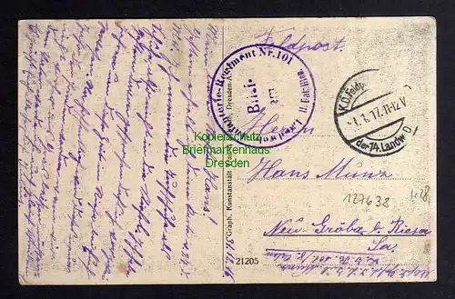 127638 AK Mdzewo 1917 Feldpost Mole Windmühle Zeichnung Feldpost