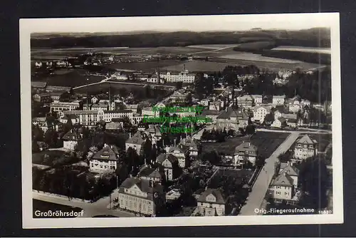 127533 AK Großröhrsdorf Luftbild um 1930 Fotokarte Fliegeraufnahme
