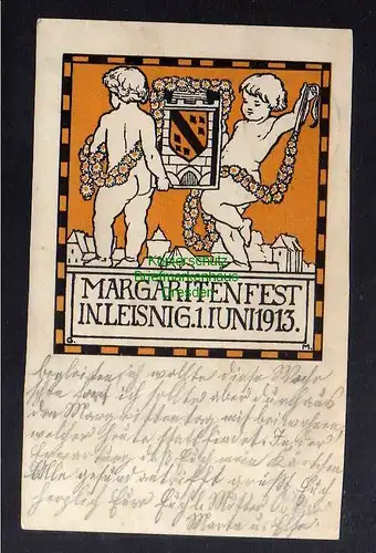 126904 AK Leisnig Margaritenfest 1913 Künstlerkarte