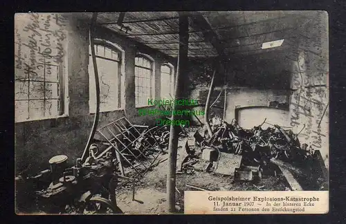 126973 AK Geispolsheim Elsass Geispolsheimer Explosions Katastrophe 1907