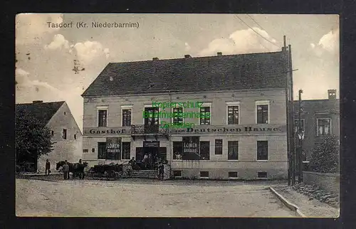 127071 AK Tasdorf Kr. Niederbarnim Gasthof zum Deutschen Haus 1923 Kalkberge