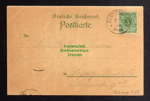 127024 AK Elgersburg 1894 Vorläufer Dr. Barwinski Kuranstalt