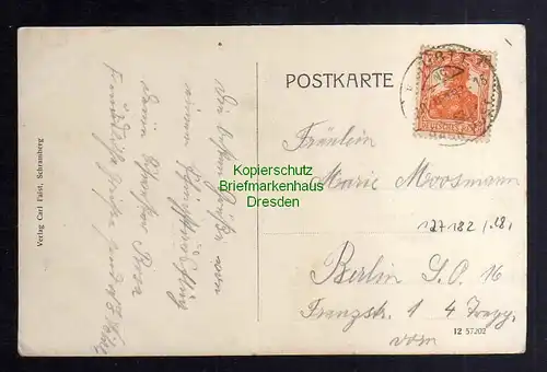 127182 AK Schramberg Gasthof Restaurant Hotel Badischer Hof 1912