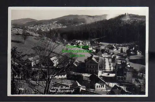 127113 AK Josefsthal über Gablonz Neiße 1938 Fotokarte Notstempel Maxdorf