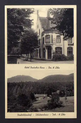127233 AK Stadtoldendorf 1938 Hotel Deutsches Haus W. Löhr Schützenhaus