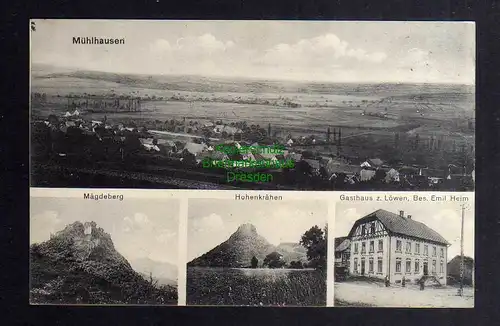 127116 AK Mühlhausen Amt Engen Ehingen 1919 Gasthaus zum Löwen Hohenkrähen