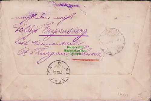 B14828 Deutsches Reich Brief Deutsches Schutzgebiet vermutlich Kamerun Seepost