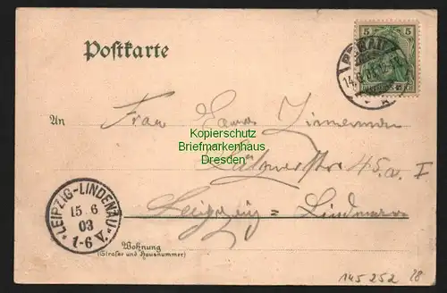 145252 AK Pegau Heimatfest 1903 Historische Ansicht anno 1628