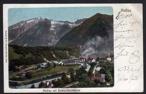 63598 AK Hieflau Steiermark 1905 Tamischbachturm Ennstaler Alpen
