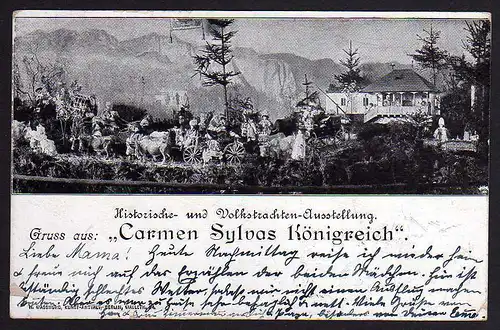 63545 AK Carmen Sylvas Königreich 1899 Historische und Volkstrachten Ausstellung