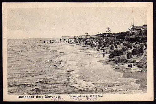 63557 AK Ostseebad Berg Dievenow 1925 Strandleben Dziwnow
