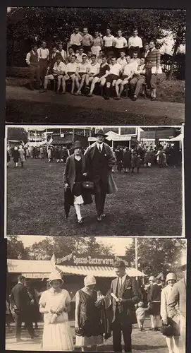 62706 3 AK Fotokarte Nürnberg Kriegerfest 1928 Schützenfest 1927 Meeting 1927