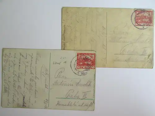 62445 2 AK Josefov Josefstadt 1919 Prag Trzni ulice