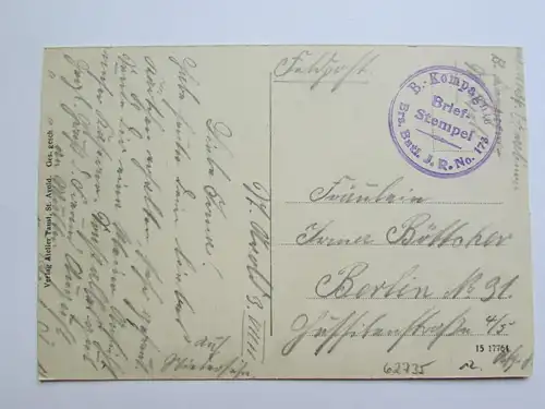 62735 AK St. Avold Niedeck Lothringen 1914 Feldpost