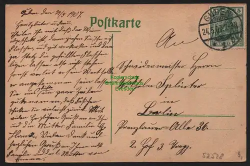 52528 AK Guben 1907 Kaminsky s Berg u grüne Wiese