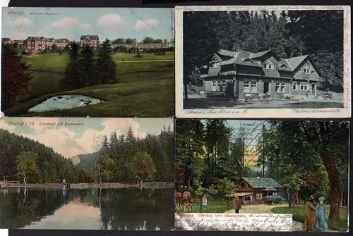 52633 4 AK Oberhof 1909 Blick auf Sanssouci Untere und Obere Schweizerhütte