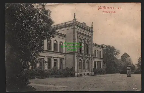 51960 AK Mühlhausen Thüringen 1908 Gymnasium