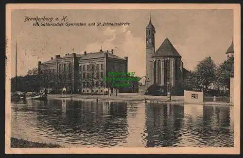 51836 AK Brandenburg Havel Saldersches Gymnasium St. Johanneskirche 1908 1910