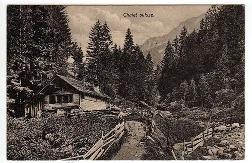 42202 AK Chalet suisse , datiert 1912