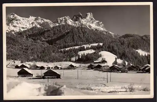 42124 AK Grän i. Tirol 1955 Wintersportplatz Roth Flüh