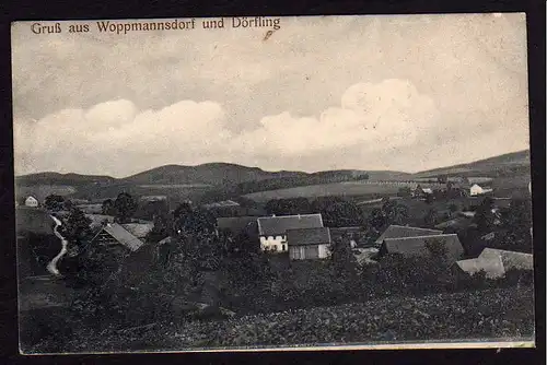 37529 AK Woppmannsdorf und Dörfling  1918
