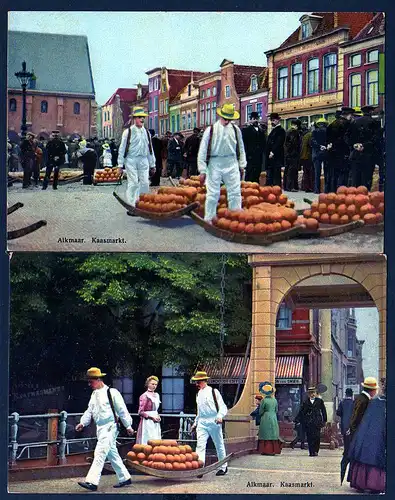 38048 2 AK Alkmaar Noord-Holland Niederlande Kaasmarkt um 1920