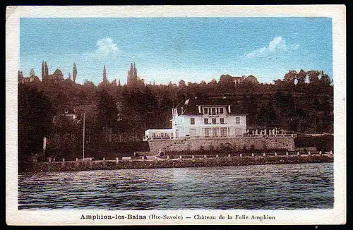38234 AK Amphion-les-Bains Publier Hte-Savoie Chateau de la Folie um 1920