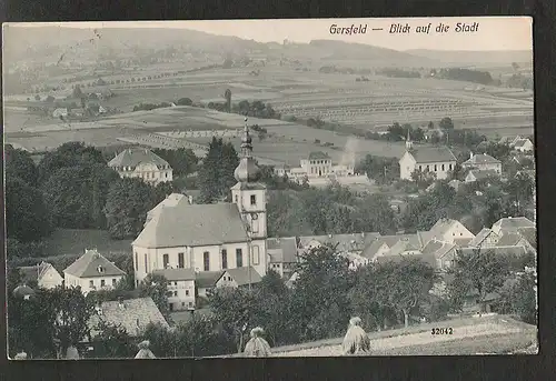 20462 AK Gersfeld Rhön 1910 Blick auf die Stadt Kirche