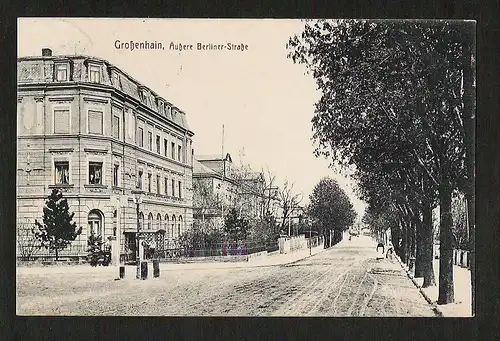 20865 AK Großenhain 1915 Äußere Berliner Straße