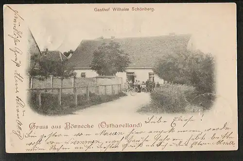 20007 AK Börnecke Osthavelland 1900 Gasthof Wilhelm Schönberg