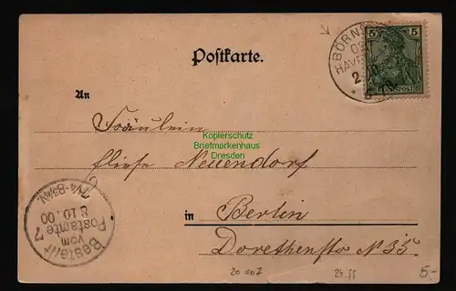 20007 AK Börnecke Osthavelland 1900 Gasthof Wilhelm Schönberg