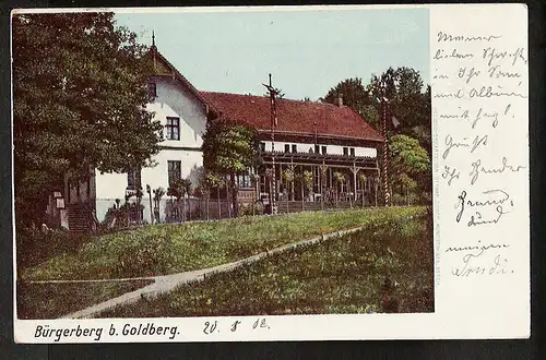 20008 AK Bürgerberg b. Goldberg 1902