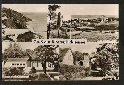 20169 AK Kloster Hiddensee 1959 Leuchtturm Steilküste Gerhart Hauptmann Haus