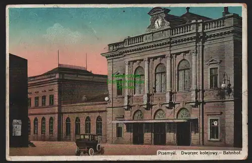 149470 AK Przemysl Bahnhof 1917 Oppeln Königl. Sanierungsanstalt