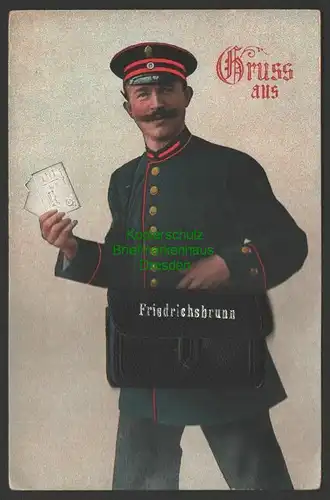 145531 AK Rucksackkarte mit Leporello Friedrichsbrunn Treseburg Suderode Ostharz