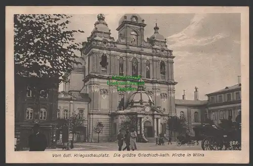 144968 AK Wilna Vilnius Litauen 1916 Gr.-kath. Kirche Feldpoststation Nr. 166