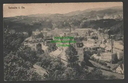 141502 AK Sebnitz Panorama 1925