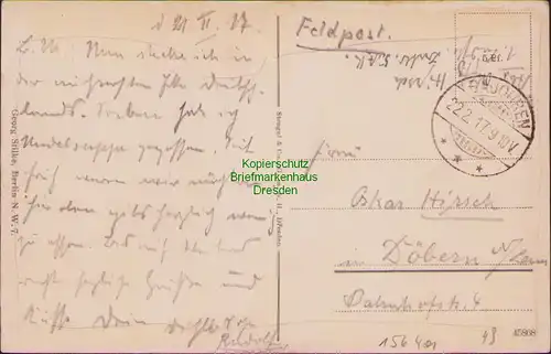 156401 AK Memel Litauen Ostpreußen Klaipeda 1917 Blick v. Wall Feldpost Bajohren