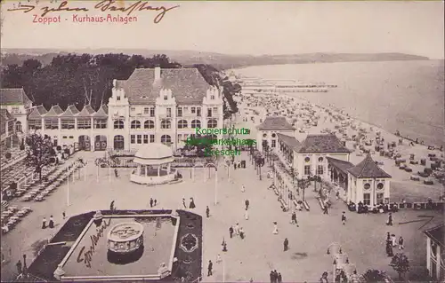 156426 AK Sopot Zoppot Kurhaus Anlagen Festplatz 1911