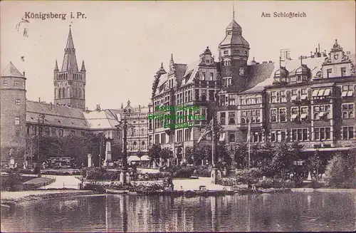 156461 AK Königsberg Ostpreußen 1916 Am Schloßteich
