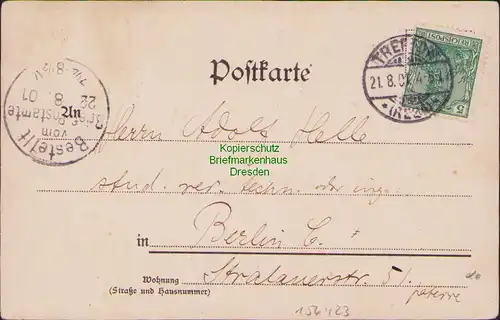 156423 AK Ostseebad Deep Mrzezyno Rega Mündung 1901