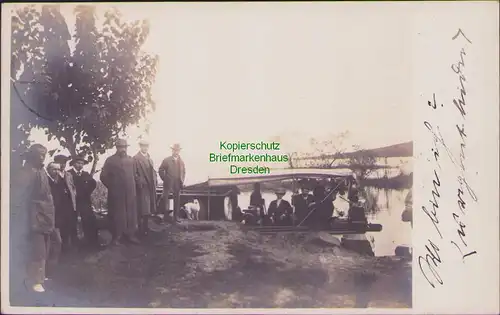 156259 AK Schanghai Shanghai China 1909 Fotokarte Ausflug zum See Than lake mit