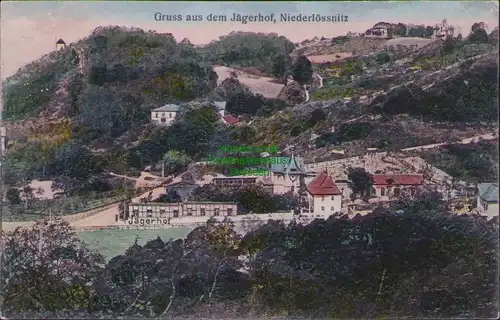 156117 AK Jägerhof Niederlössnitz Kötzschenbroda 1908